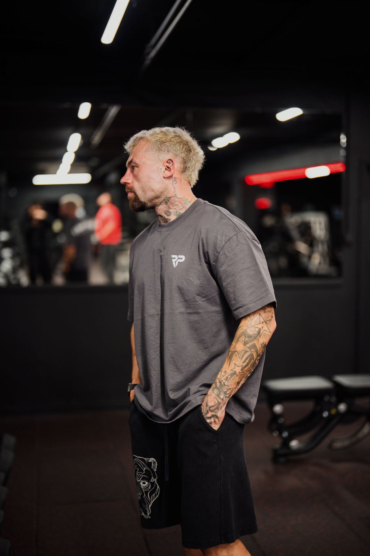 Redefined Physiques Oversized Gym T-Shirt – Charcoal